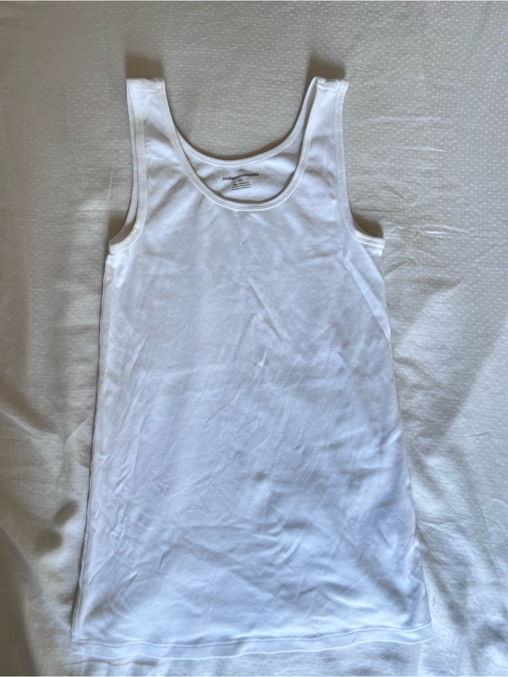 Amazon Essentials White Ribbed Tank